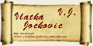 Vlatka Jocković vizit kartica
